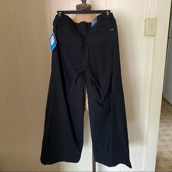 NEW COLUMBIA sz S Firwood Wide Leg Pants Black - Picture 2 of 7